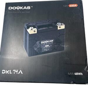 Doukas DKL14A 450A LiFePO4 Motorcycle Lithium Battery 12V4Ah Powersports Battery